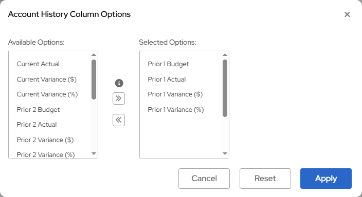 GL Modify Budget Information account historry window.png