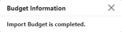 GL Modify Budget Information import budget complete.png