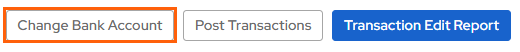 Change Bank Account button above the Transactions grid